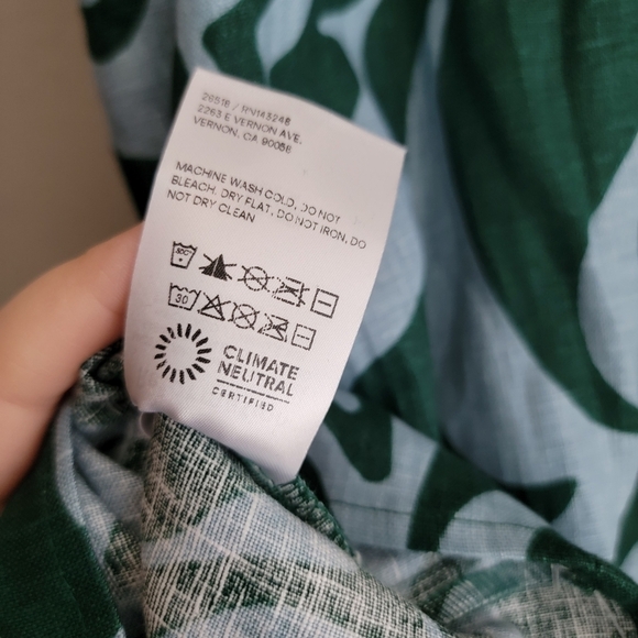 Reformation Martin Linen Dress in Mirage size 0 NWT - Picture 11 of 11